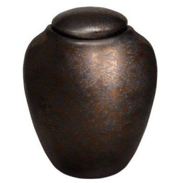 Urne céramique Milo - Noir argent 
