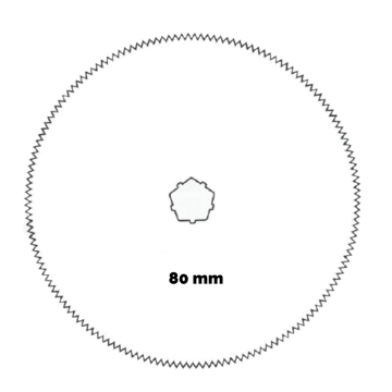 Lame de scie diamètre 80 mm segmentée