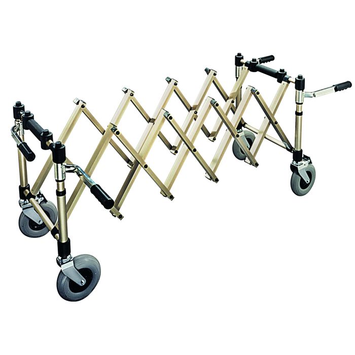 Chariot porte cercueil extensible PR - 3 pieds roues 200 mm