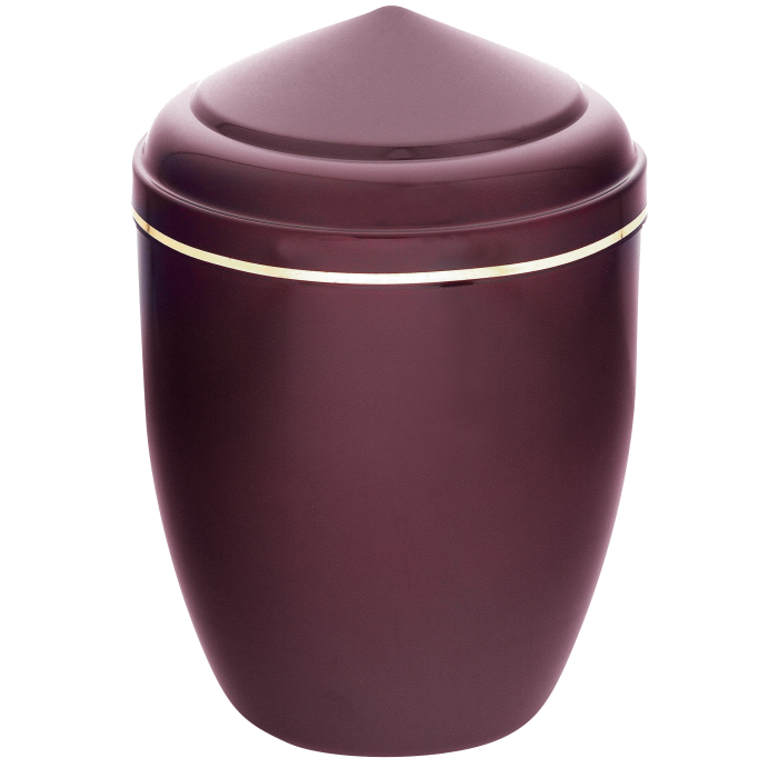 Urne Mandalay - Bordeaux décor filet or - 3,7 L